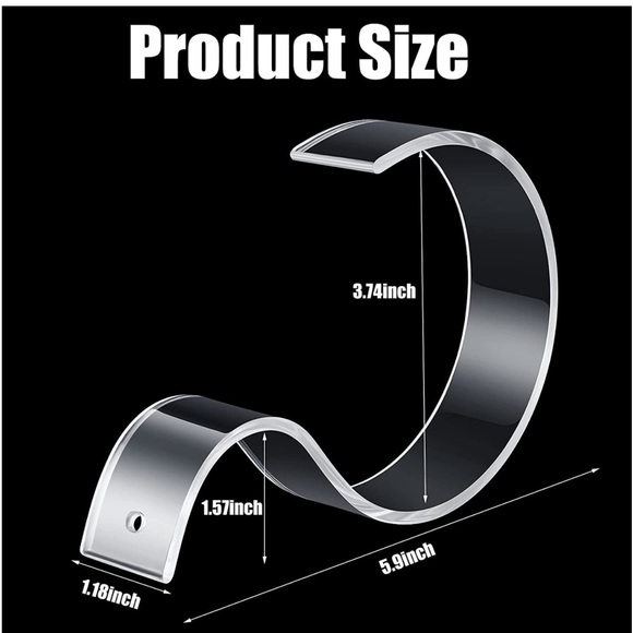 ❤️‍🔥✨Bundle of 6✨ Clear Acrylic Belt Display Stands/Belt Holder - Picture 4 of 8